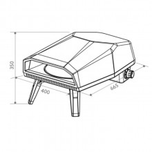 Forno de Pizza Profissional Porttil Para Area Gourmet 